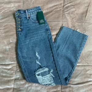 Wild Fable High-Rise Straight Ankle Mom Jeans NWT